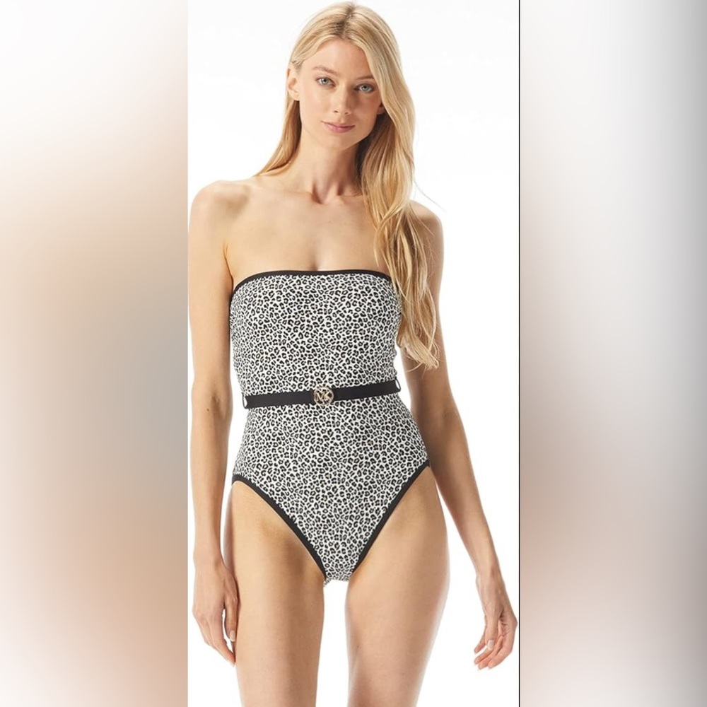 NWT Michael Kors Belted Swimsuit